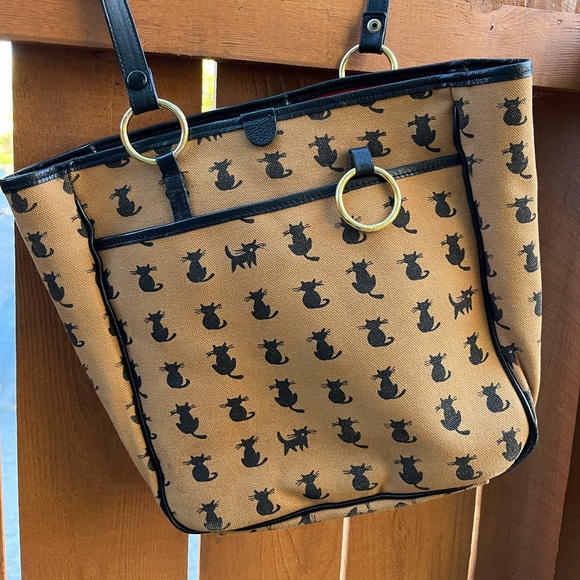 Vintage Cat Print Purse by Cricket Shop Cedarhurst - Picture 2 of 12